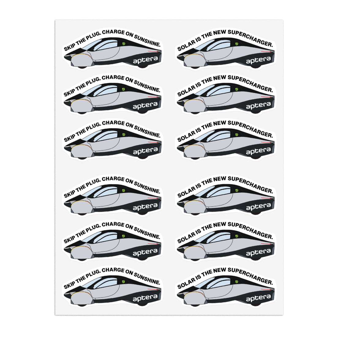 Ambassador Sticker Sheet – Shop Aptera