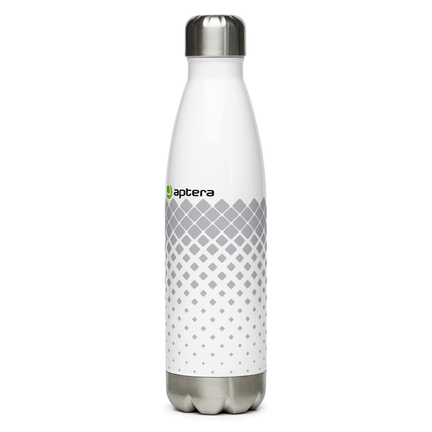 Dissolving Solar White Stainless Steel Water Bottle